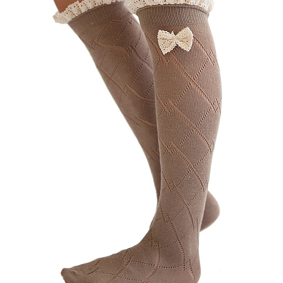 Long Over Knee High SOCKS GREY - Picture 3 of 4